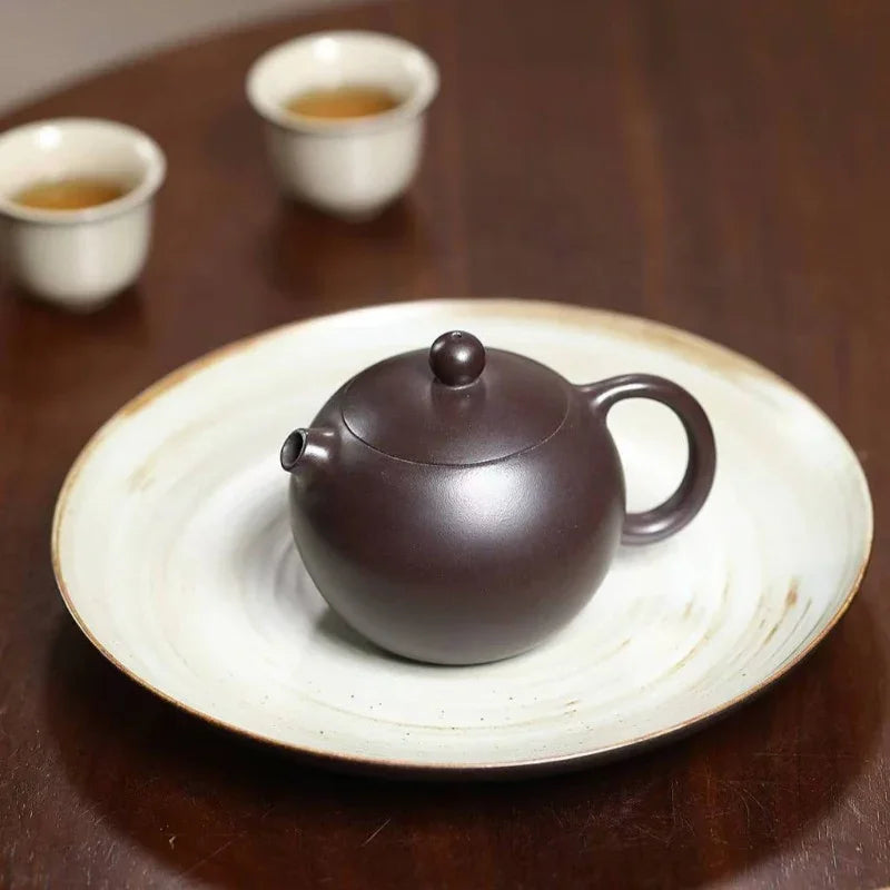 Yixing Zisha Teapot [Hetun Xishi] (Chi Long Xue Sha - 220ml) - YIQIN TEA HOUSE | yiqinteahouse.com | 200-300mll, teapot, teaware, zisha teapot
