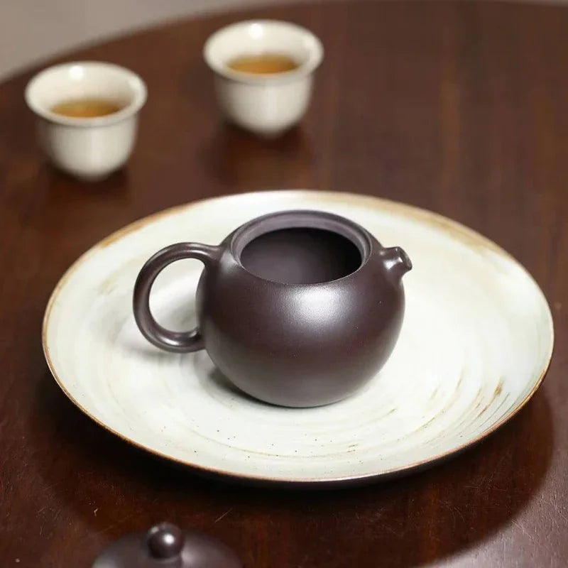 Yixing Zisha Teapot [Hetun Xishi] (Chi Long Xue Sha - 220ml) - YIQIN TEA HOUSE | yiqinteahouse.com | 200-300mll, teapot, teaware, zisha teapot