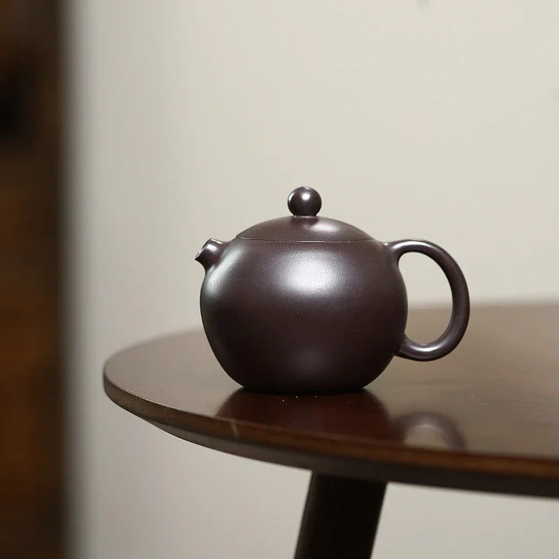 Yixing Zisha Teapot [Hetun Xishi] (Chi Long Xue Sha - 220ml) - YIQIN TEA HOUSE | yiqinteahouse.com | 200-300mll, teapot, teaware, zisha teapot
