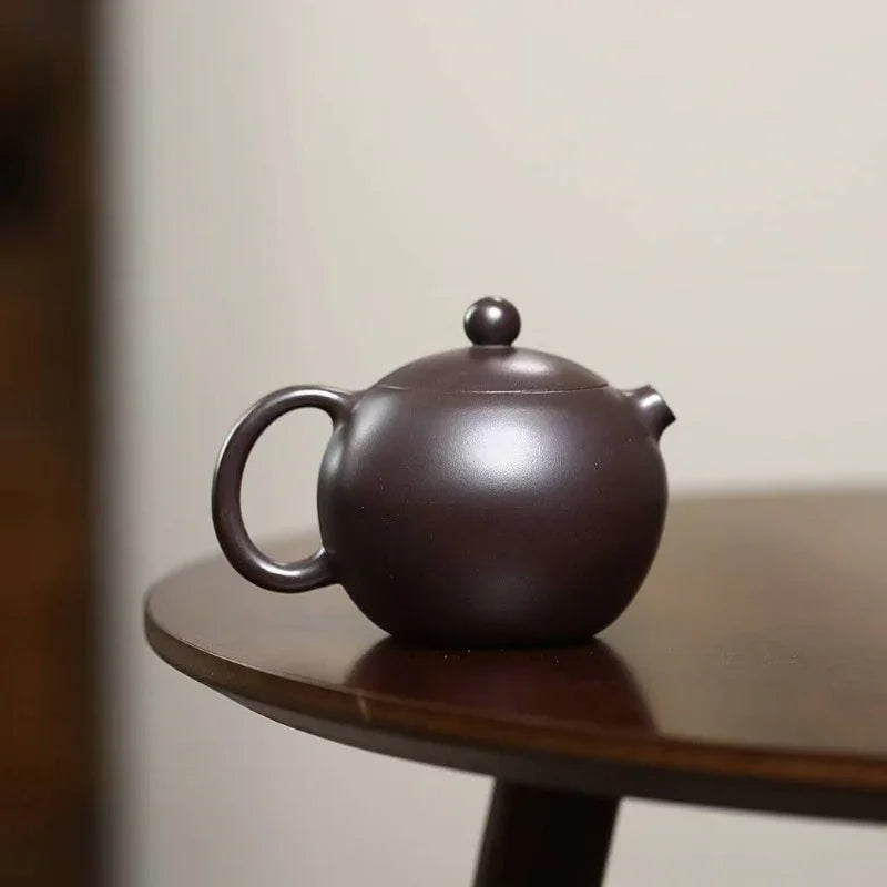 Yixing Zisha Teapot [Hetun Xishi] (Chi Long Xue Sha - 220ml) - YIQIN TEA HOUSE | yiqinteahouse.com | 200-300mll, teapot, teaware, zisha teapot