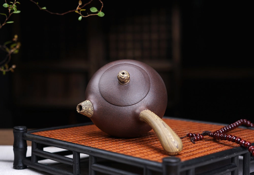 Yixing Zisha Teapot [Jiao Ni Tang Yu] (Jiao Ni / Zi Ni - 260ml) - YIQIN TEA HOUSE | yiqinteahouse.com | >300ml, new arrival, teapot, teaware, zisha teapot