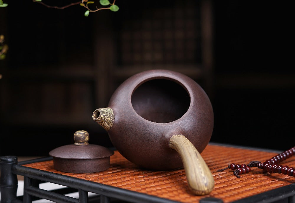 Yixing Zisha Teapot [Jiao Ni Tang Yu] (Jiao Ni / Zi Ni - 260ml) - YIQIN TEA HOUSE | yiqinteahouse.com | >300ml, new arrival, teapot, teaware, zisha teapot