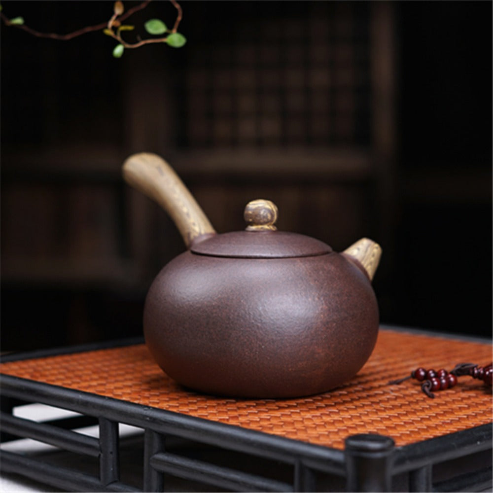 Yixing Zisha Teapot [Jiao Ni Tang Yu] (Jiao Ni / Zi Ni - 260ml) - YIQIN TEA HOUSE | yiqinteahouse.com | >300ml, new arrival, teapot, teaware, zisha teapot