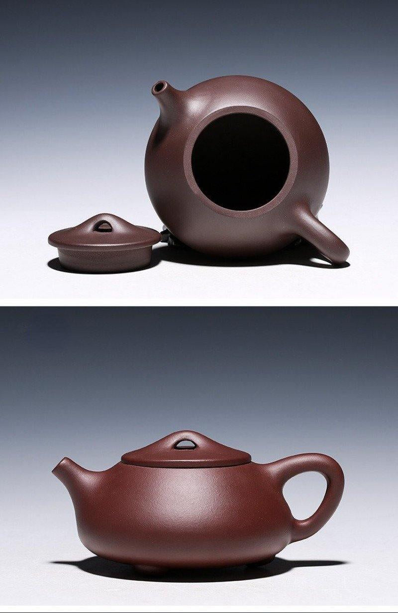 Yixing Zisha Teapot [Jingzhou Shi Piao] (Lao Zi Ni/Zi Ni - 270/240ml) - YIQIN TEA HOUSE | yiqinteahouse.com | 200-300ml, teapot, teaware, zisha teapot