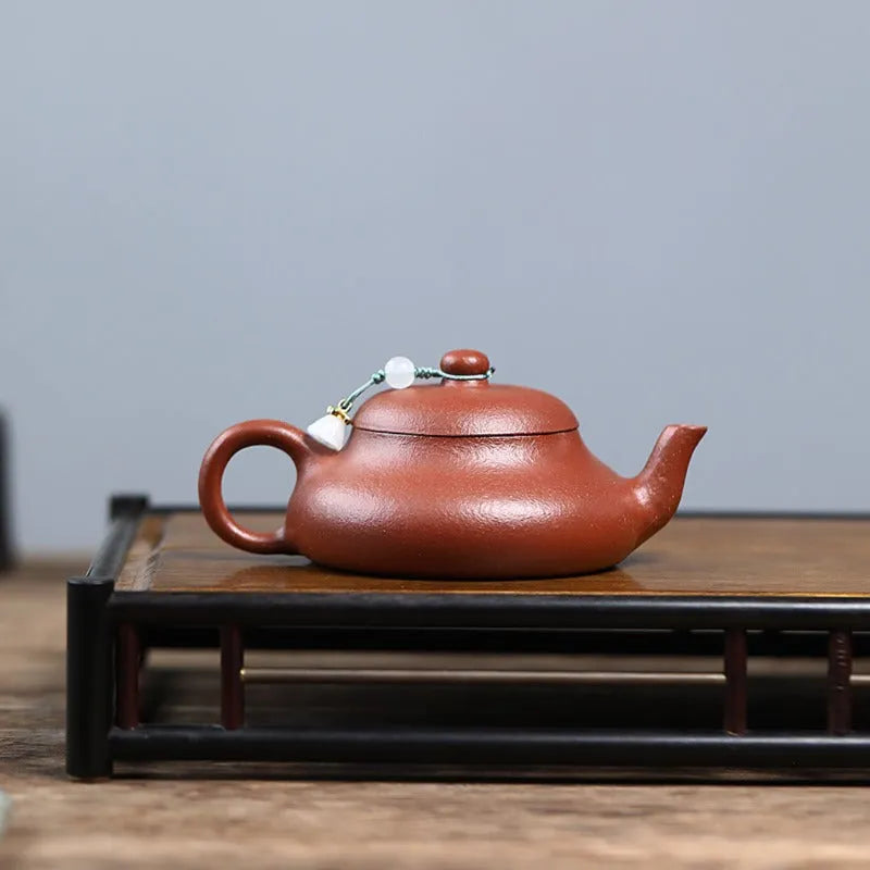 Yixing Zisha Teapot [Junde] (Wrinkled Skin Zhu Ni - 150ml) - YIQIN TEA HOUSE | yiqinteahouse.com | <200ml, teapot, teaware, zisha teapot