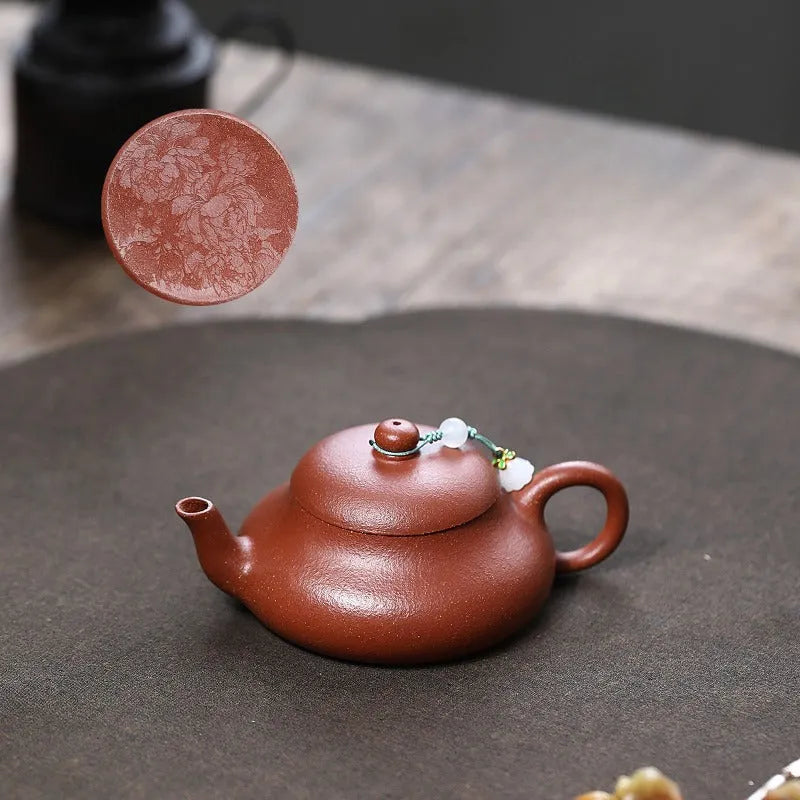 Yixing Zisha Teapot [Junde] (Wrinkled Skin Zhu Ni - 150ml) - YIQIN TEA HOUSE | yiqinteahouse.com | <200ml, teapot, teaware, zisha teapot