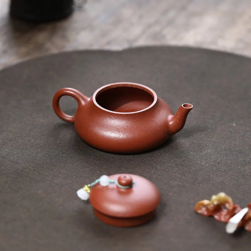 Yixing Zisha Teapot [Junde] (Wrinkled Skin Zhu Ni - 150ml) - YIQIN TEA HOUSE | yiqinteahouse.com | <200ml, teapot, teaware, zisha teapot