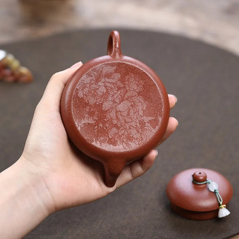 Yixing Zisha Teapot [Junde] (Wrinkled Skin Zhu Ni - 150ml) - YIQIN TEA HOUSE | yiqinteahouse.com | <200ml, teapot, teaware, zisha teapot