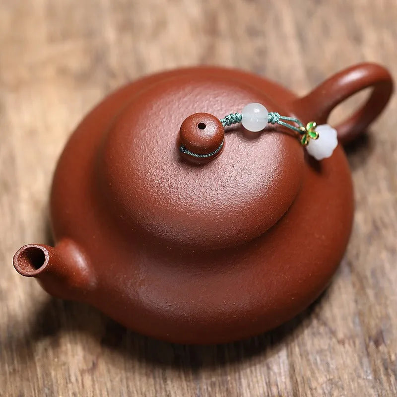 Yixing Zisha Teapot [Junde] (Wrinkled Skin Zhu Ni - 150ml) - YIQIN TEA HOUSE | yiqinteahouse.com | <200ml, teapot, teaware, zisha teapot