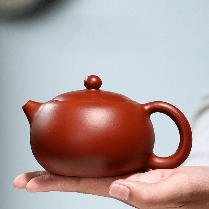 Yixing Zisha Teapot [Kagai Xishi] (Dahongpao - 220ml) - YIQIN TEA HOUSE | yiqinteahouse.com | 200-300ml, teapot, teapot hot picks, teaware, zisha teapot