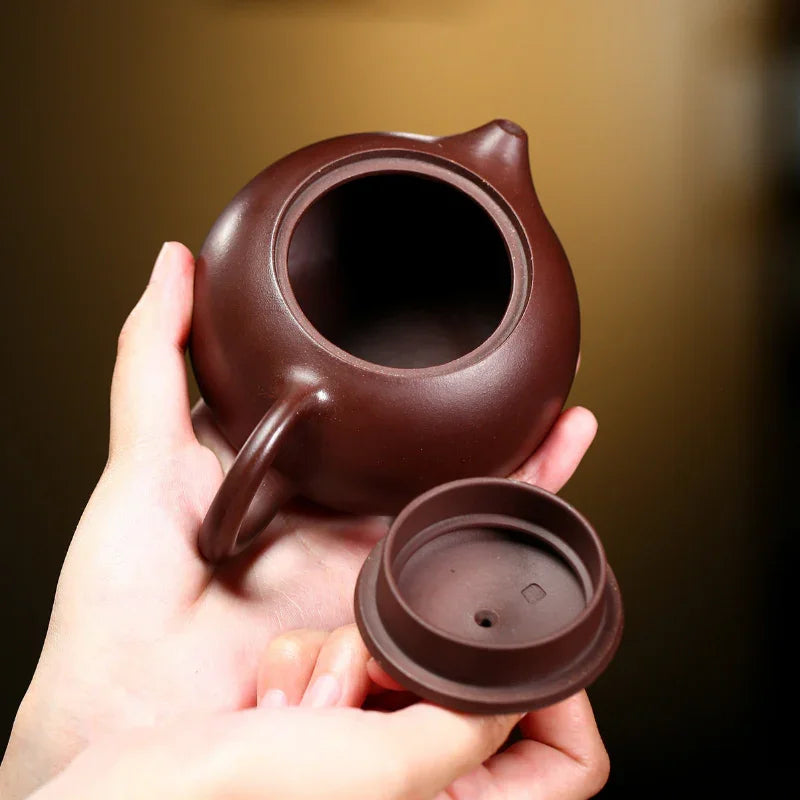 Yixing Zisha Teapot [Kagai Xishi] (Zi Ni - 200/250/300/400ml) - YIQIN TEA HOUSE | yiqinteahouse.com | 200-300ml, teapot, teapot hot picks, teaware, zisha teapot