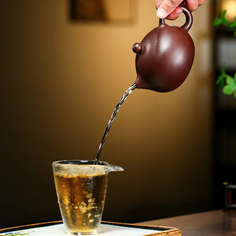 Yixing Zisha Teapot [Kagai Xishi] (Zi Ni - 200/250/300/400ml) - YIQIN TEA HOUSE | yiqinteahouse.com | 200-300ml, teapot, teapot hot picks, teaware, zisha teapot