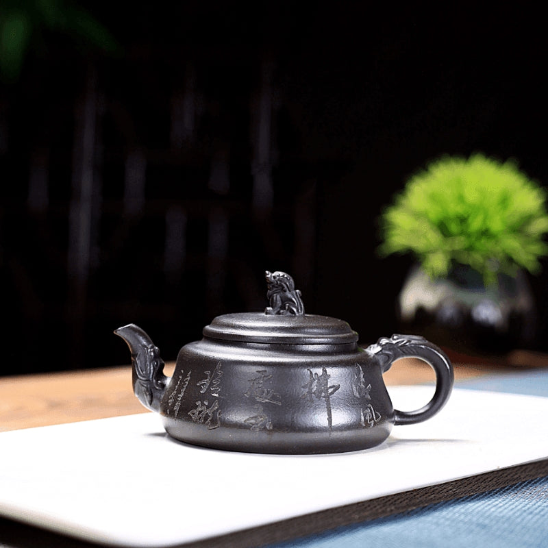 Yixing Zisha Teapot [Lion Pot] (Shi Huang - 180ml) - YIQIN TEA HOUSE | yiqinteahouse.com | <200ml, new arrival, teapot, teaware, zisha teapot