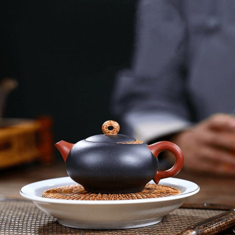 Yixing Zisha Teapot [Little Moon Shadow] (Hei Ni/Jiao Ni - 150ml) - YIQIN TEA HOUSE | yiqinteahouse.com | <200ml, new arrival, teapot, teaware, zisha teapot