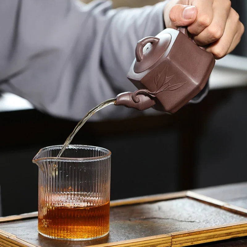 Yixing Zisha Teapot [Liufang Bamboo] (Zi Ni - 170ml) - YIQIN TEA HOUSE | yiqinteahouse.com | <200ml, teapot, teaware, zisha teapot