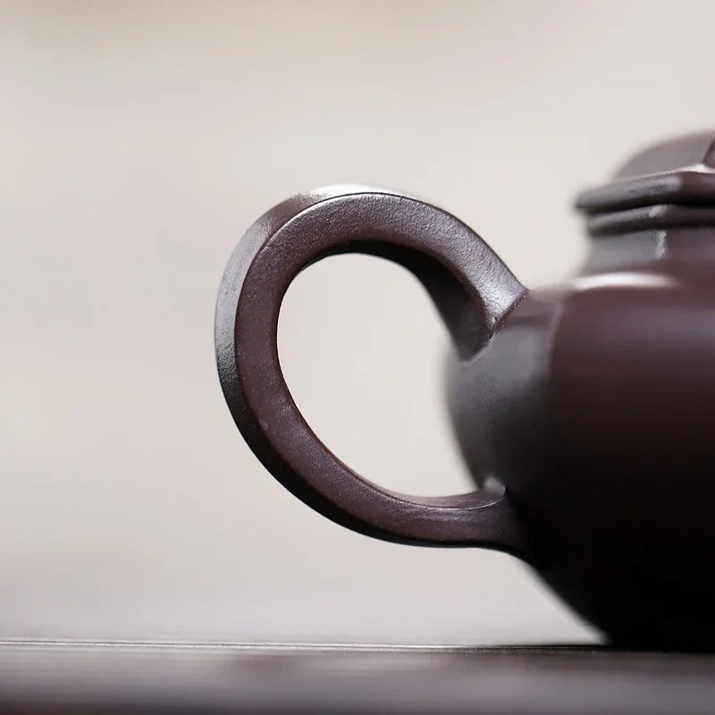 Yixing Zisha Teapot [Liufang Fanggu] (Zi Ni - 200ml) - YIQIN TEA HOUSE | yiqinteahouse.com | 200-300ml, teapot, teaware, zisha teapot