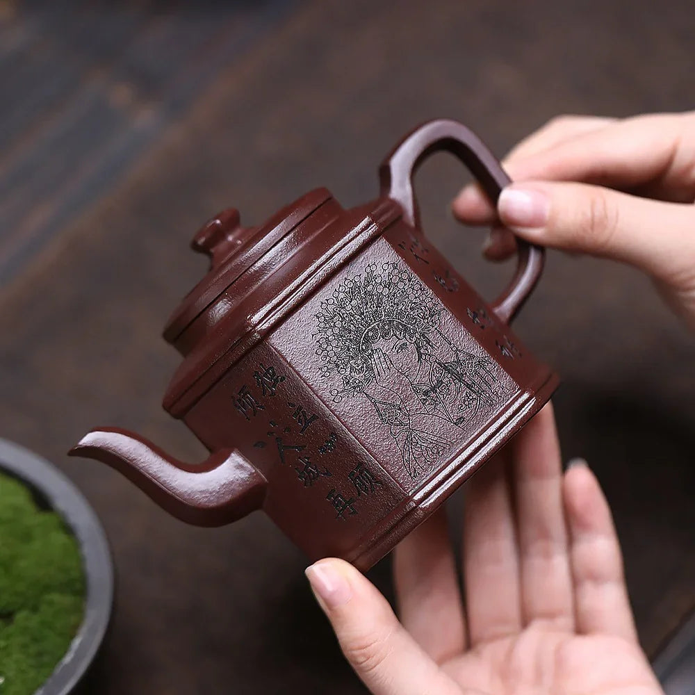 Teko Yixing Zisha [Liufang Gongdeng] (Zi Ni - 300ml)
