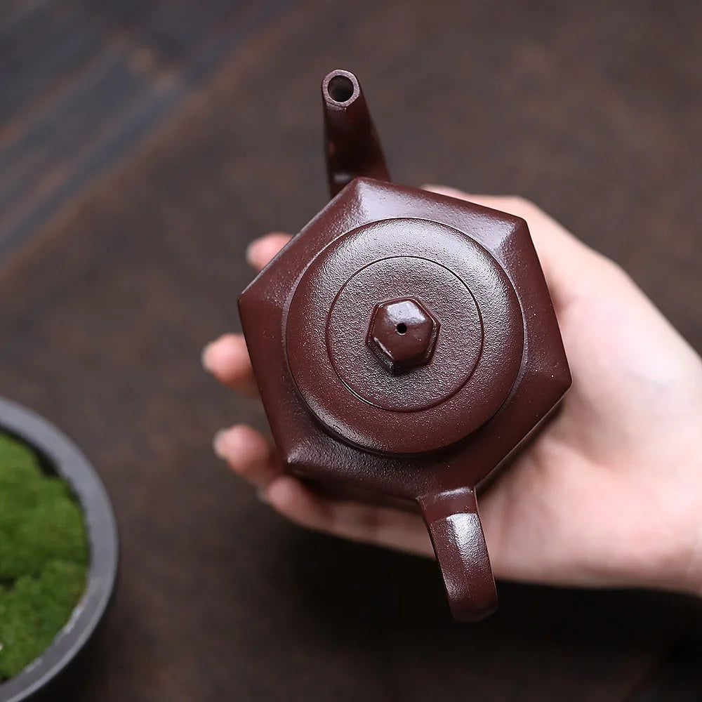 Teko Yixing Zisha [Liufang Gongdeng] (Zi Ni - 300ml)