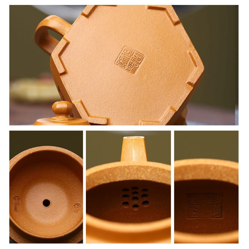 Yixing Zisha Teapot [Liufang Gu Ting] (Jiang Po Ni - 280ml) - YIQIN TEA HOUSE | yiqinteahouse.com | 200-300ml, new arrival, teapot, teaware, zisha teapot