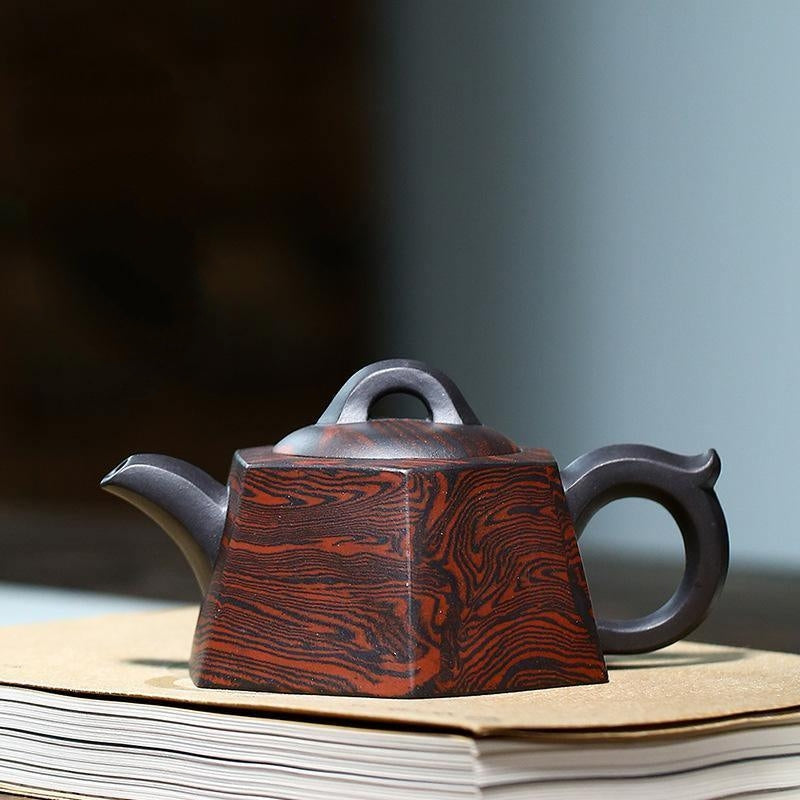 Yixing Zisha Teapot [Liufang Jing Lan] (Lao Zi Ni/Jiao Ni - 230ml) - YIQIN TEA HOUSE | yiqinteahouse.com | 200-300ml, teapot, teaware, zisha teapot