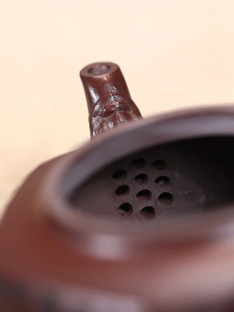 Yixing Zisha Teapot [Liufang Xiangrui] (Long Xue Sha - 240ml) - YIQIN TEA HOUSE | yiqinteahouse.com | 200-300ml, teapot, teaware, zisha teapot