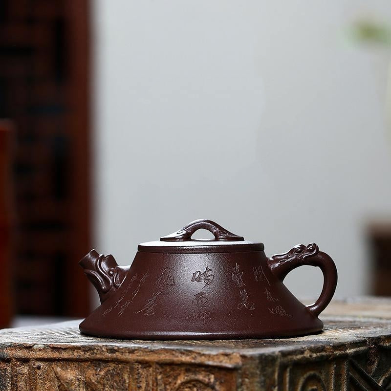 Yixing Zisha Teapot [Long Cheng Ruyi] (Lao Zi NI - 150ml) - YIQIN TEA HOUSE | yiqinteahouse.com | <200ml, teapot, teaware, zisha teapot