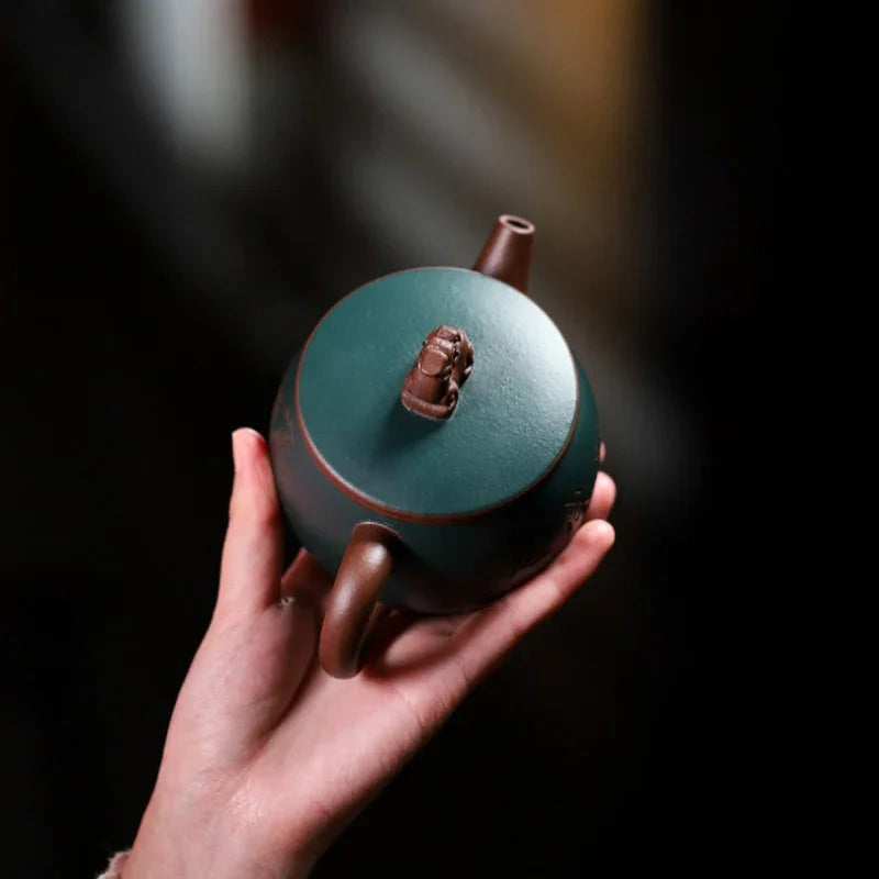 Yixing Zisha Teapot [Long Wa] (Zi Ni/Lu Ni - 280ml) - YIQIN TEA HOUSE | yiqinteahouse.com | 200-300ml, teapot, teaware, zisha teapot