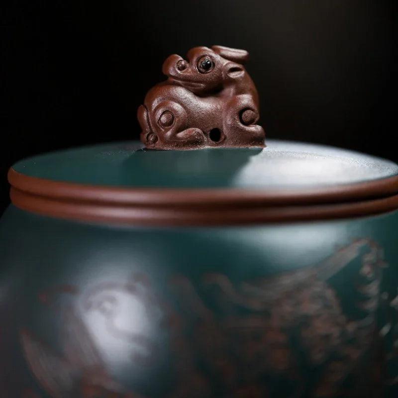 Yixing Zisha Teapot [Long Wa] (Zi Ni/Lu Ni - 280ml) - YIQIN TEA HOUSE | yiqinteahouse.com | 200-300ml, teapot, teaware, zisha teapot
