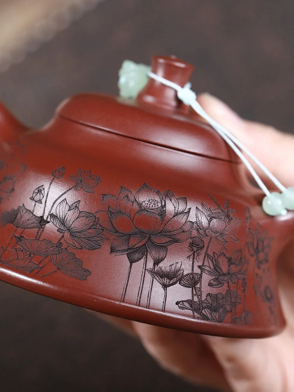 Yixing Zisha Teapot [Lotus Hat] (Long Xue Sha - 170ml)