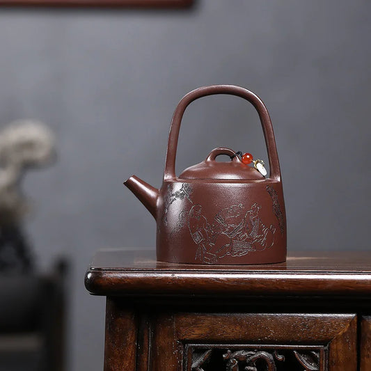 Théière Yixing Zisha [Man Sheng Tiliang] (Zi Ni - 270 ml)