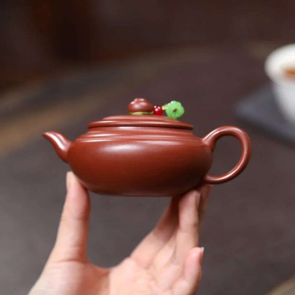 yixing-zisha-teapot-mini-bianying-guanhong-hong-pi-long-130ml-yiqin-tea-house-yiqinteahouse-com-7 - YIQIN TEA HOUSE 一沁茶舍 yiqinteahouse.com