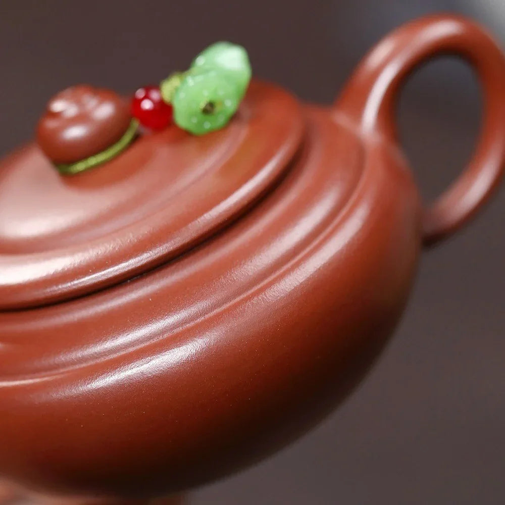 yixing-zisha-teapot-mini-bianying-guanhong-hong-pi-long-130ml-yiqin-tea-house-yiqinteahouse-com-8 - YIQIN TEA HOUSE 一沁茶舍 yiqinteahouse.com