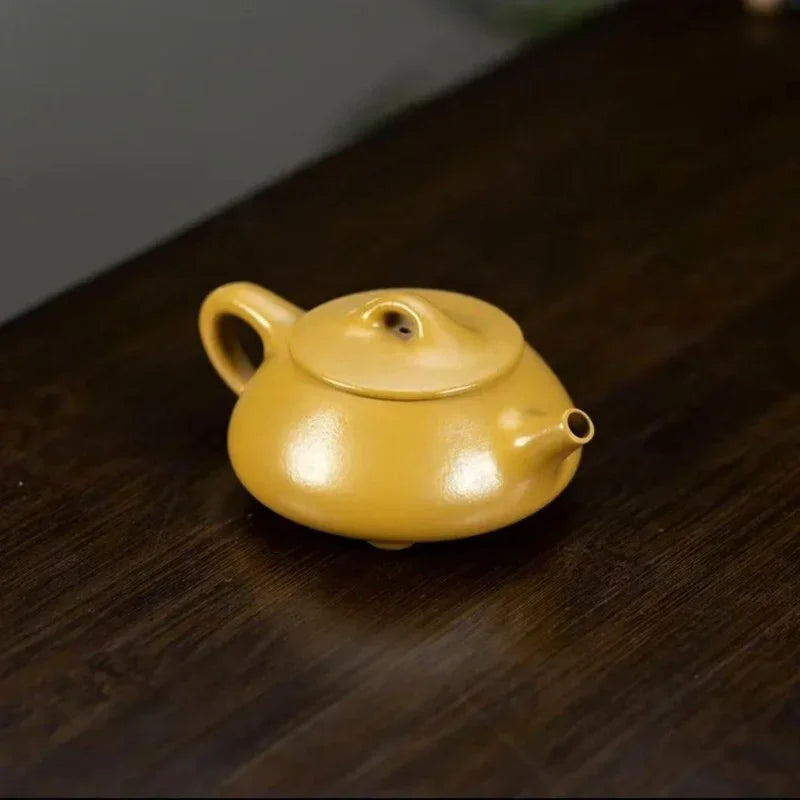 Théière Yixing Zisha [Mini Jingzhou Shi Piao] (Huangjin Zhu Ni - 100ml)