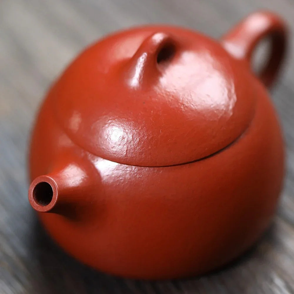 Yixing Zisha Teapot [Mini Qin Quan] (Wrinkled Skin Zhu Ni - 50ml)