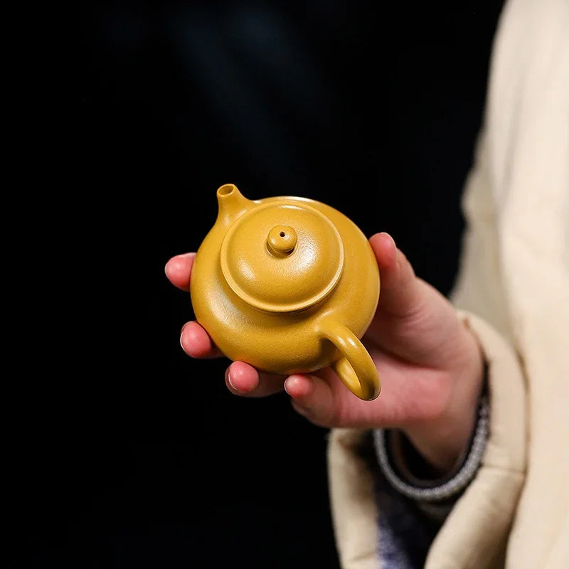 Teko Zisha Yixing [Mini Rong Tian Pot] (Huangjin Zhn Ni - 120ml)