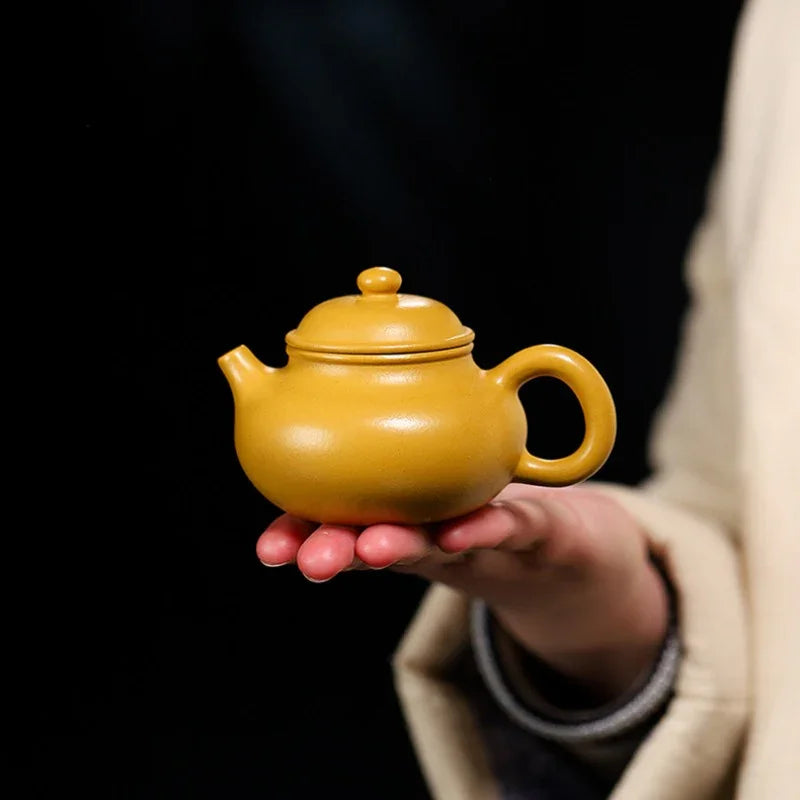 Teko Zisha Yixing [Mini Rong Tian Pot] (Huangjin Zhn Ni - 120ml)