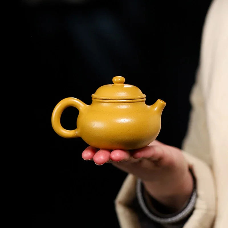 Teko Zisha Yixing [Mini Rong Tian Pot] (Huangjin Zhn Ni - 120ml)