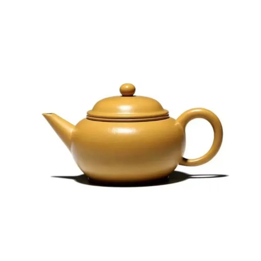 Théière Yixing Zisha [Pot Mini Shui Ping] (Huangjin Zhu Ni - 120ml)