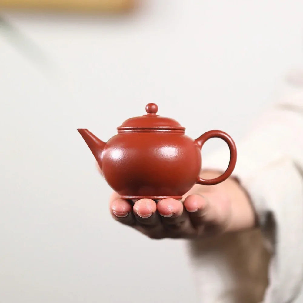 yixing-zisha-teapot-mini-shui-ping-wrinkled-skin-zhu-ni-95ml-yiqin-tea-house-yiqinteahouse-com-6 - YIQIN TEA HOUSE 一沁茶舍 yiqinteahouse.com