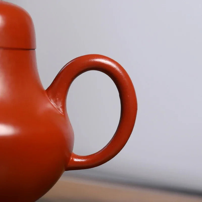 Yixing Zisha Teapot [Si Ting] (Wrinkled Skin Zhu Ni - 120ml) - YIQIN TEA HOUSE | yiqinteahouse.com | <200ml, teapot, teaware, zisha teapot
