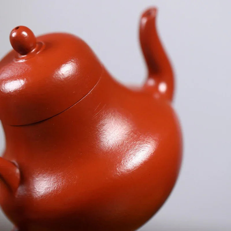 Yixing Zisha Teapot [Si Ting] (Wrinkled Skin Zhu Ni - 120ml) - YIQIN TEA HOUSE | yiqinteahouse.com | <200ml, teapot, teaware, zisha teapot