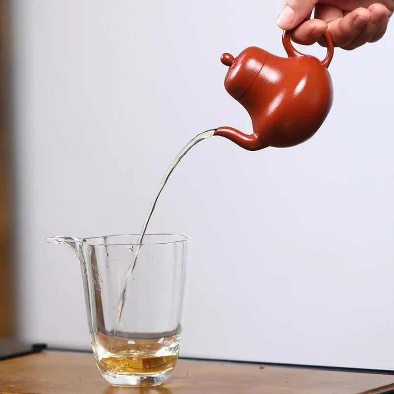 Yixing Zisha Teapot [Si Ting] (Wrinkled Skin Zhu Ni - 120ml) - YIQIN TEA HOUSE | yiqinteahouse.com | <200ml, teapot, teaware, zisha teapot