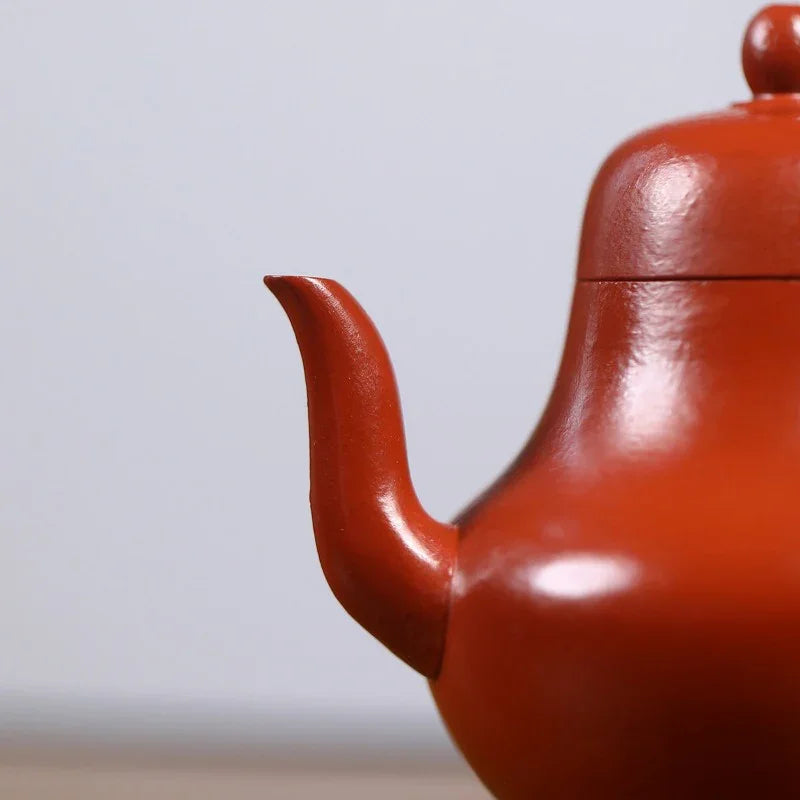 Yixing Zisha Teapot [Si Ting] (Wrinkled Skin Zhu Ni - 120ml) - YIQIN TEA HOUSE | yiqinteahouse.com | <200ml, teapot, teaware, zisha teapot