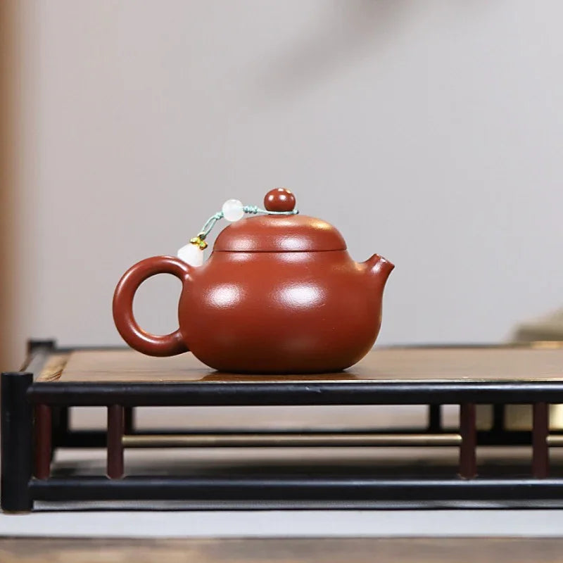 Yixing Zisha Teapot [Wendan] (Dahongpao - 130ml) - YIQIN TEA HOUSE | yiqinteahouse.com | <200ml, teapot, teaware, zisha teapot