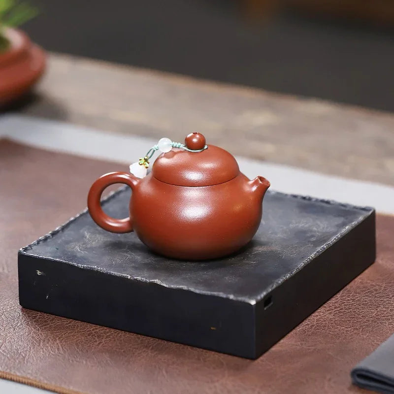 Yixing Zisha Teapot [Wendan] (Dahongpao - 130ml) - YIQIN TEA HOUSE | yiqinteahouse.com | <200ml, teapot, teaware, zisha teapot