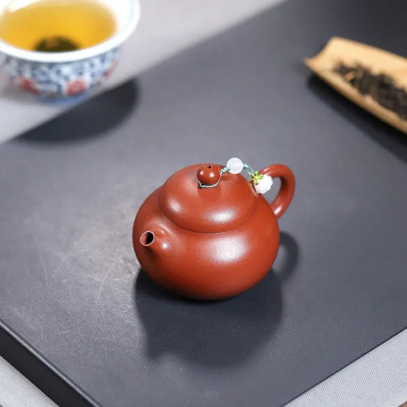 Yixing Zisha Teapot [Wendan] (Dahongpao - 130ml) - YIQIN TEA HOUSE | yiqinteahouse.com | <200ml, teapot, teaware, zisha teapot