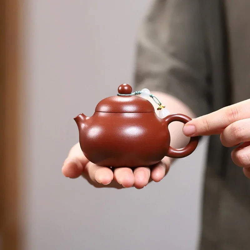 Yixing Zisha Teapot [Wendan] (Dahongpao - 130ml) - YIQIN TEA HOUSE | yiqinteahouse.com | <200ml, teapot, teaware, zisha teapot