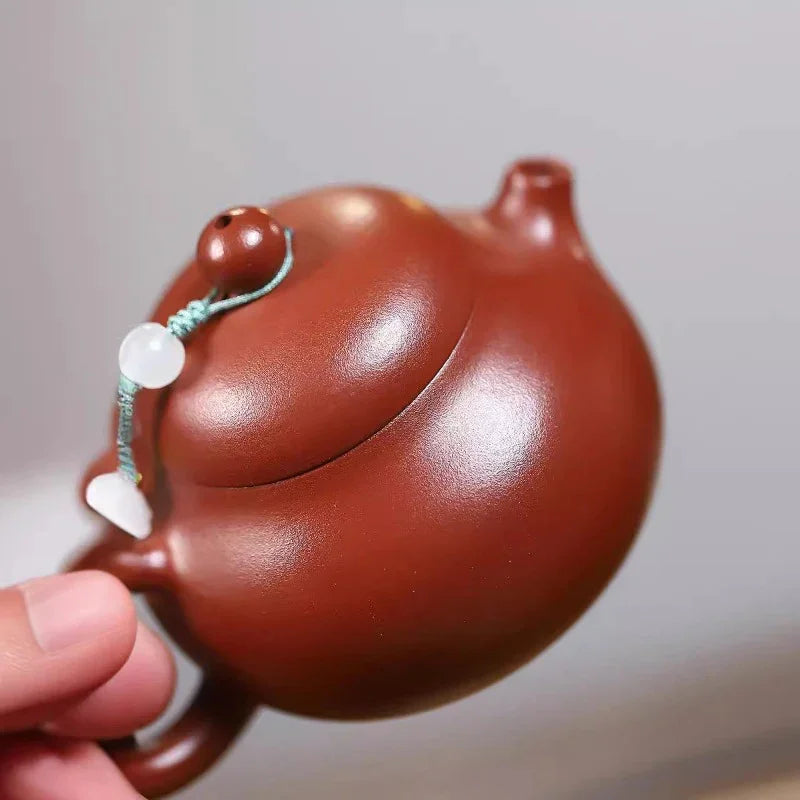 Yixing Zisha Teapot [Wendan] (Dahongpao - 130ml) - YIQIN TEA HOUSE | yiqinteahouse.com | <200ml, teapot, teaware, zisha teapot