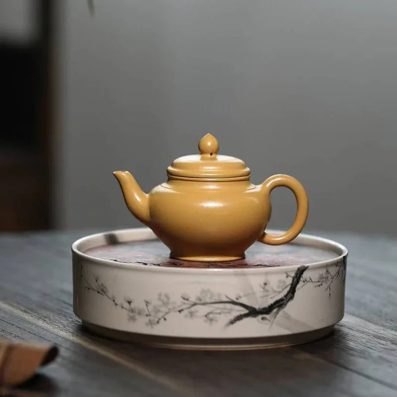 Théière Yixing Zisha [Mini Pot Xiao Ying] (Huangjin Zhu Ni - 110 ml)