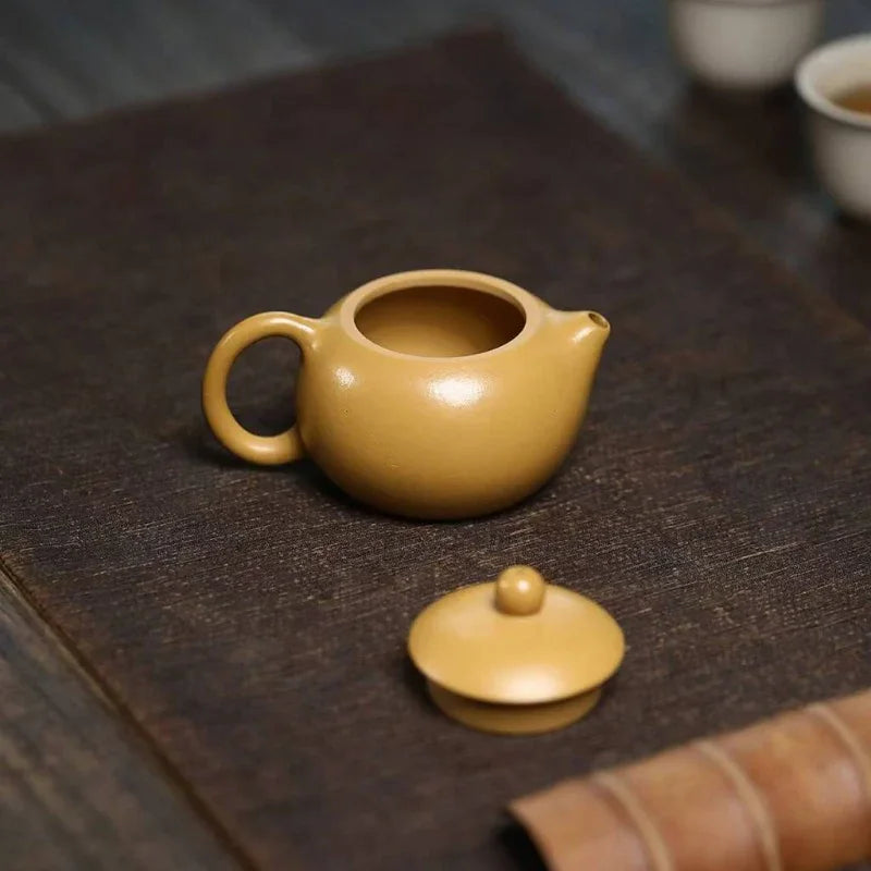 Teko Zisha Yixing [Mini Xishi Pot] (Huangjin Zhu Ni - 100ml)